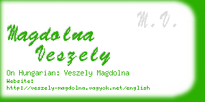 magdolna veszely business card